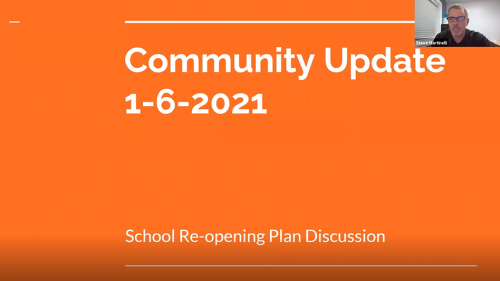 School Re-entry Planning Zoom Meeting 1/6/21: Link to Recording